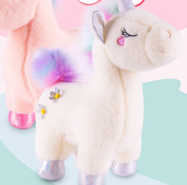 Kawaii Unicorn  Plush Stuffed Soft Cute Animal Dolls Graduction toys for kids Children Birthday gift