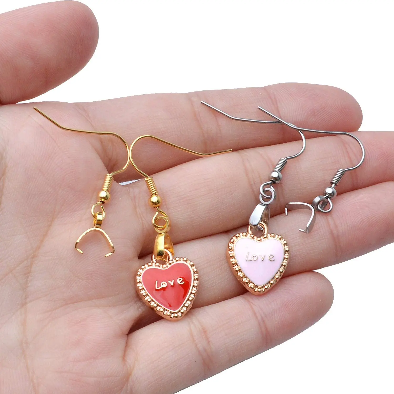 Stainless Steel Earring Hooks With Pinch Bails Clasp For Diy Earring