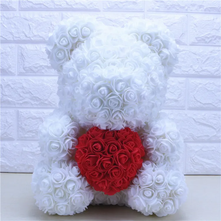Knstliche Blumen 40cm Rosen-Br Herz Knstliche Blumenrose Teddybr fr  Frauen Valentinstag Hochzeit Geburtstag Dekoration| Alibaba.com