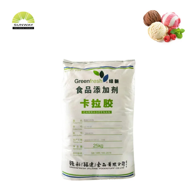 Factory Price Thickener Carrageenan Food Additive E407 9000-07-1 Semi Refined Carrageenan Powder
