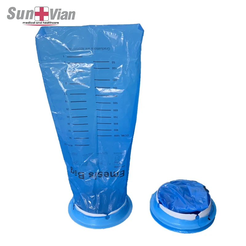 Plastic Emergency Emesis Bags Disposable Leakproof Vomit Bag