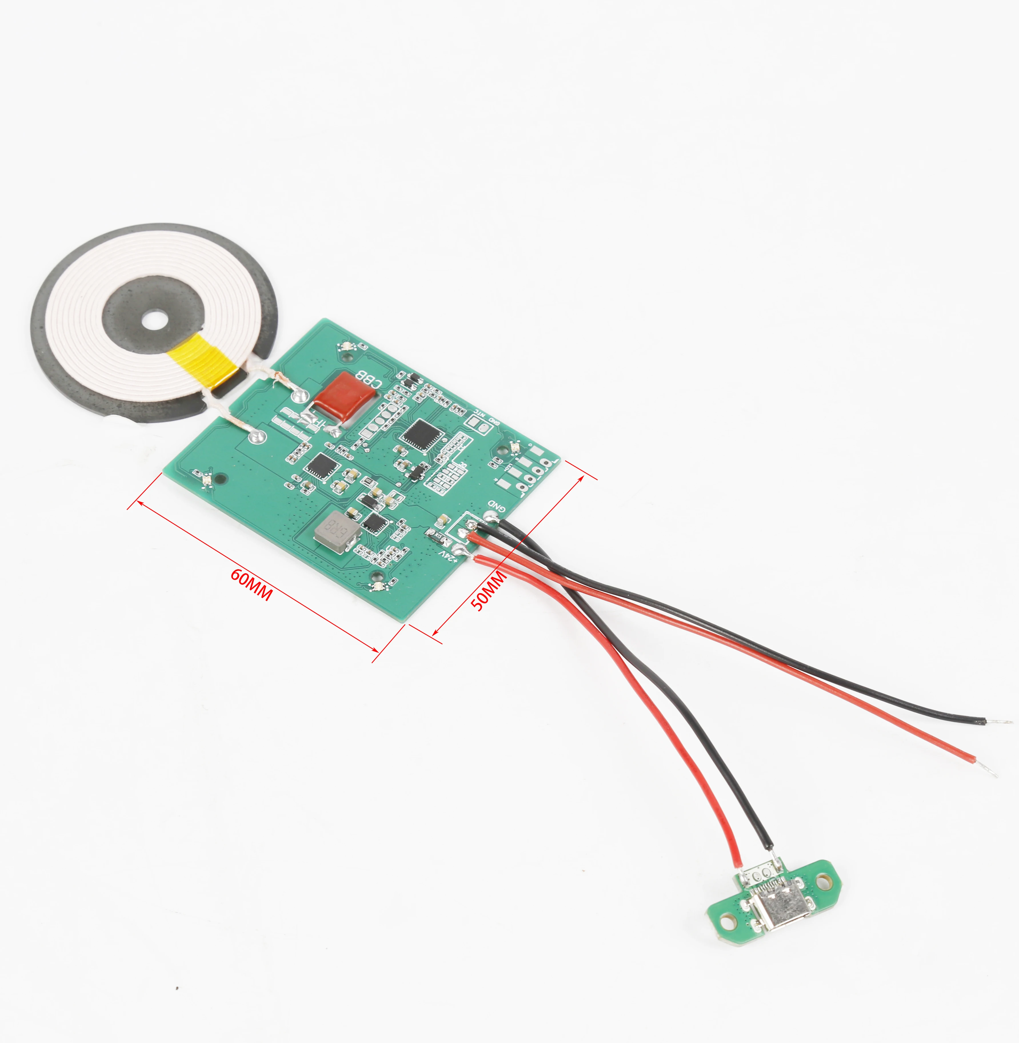 wireless charging 12V 24V 36V fast wireless charging charger pcba circuit  board coil transmitter charger module