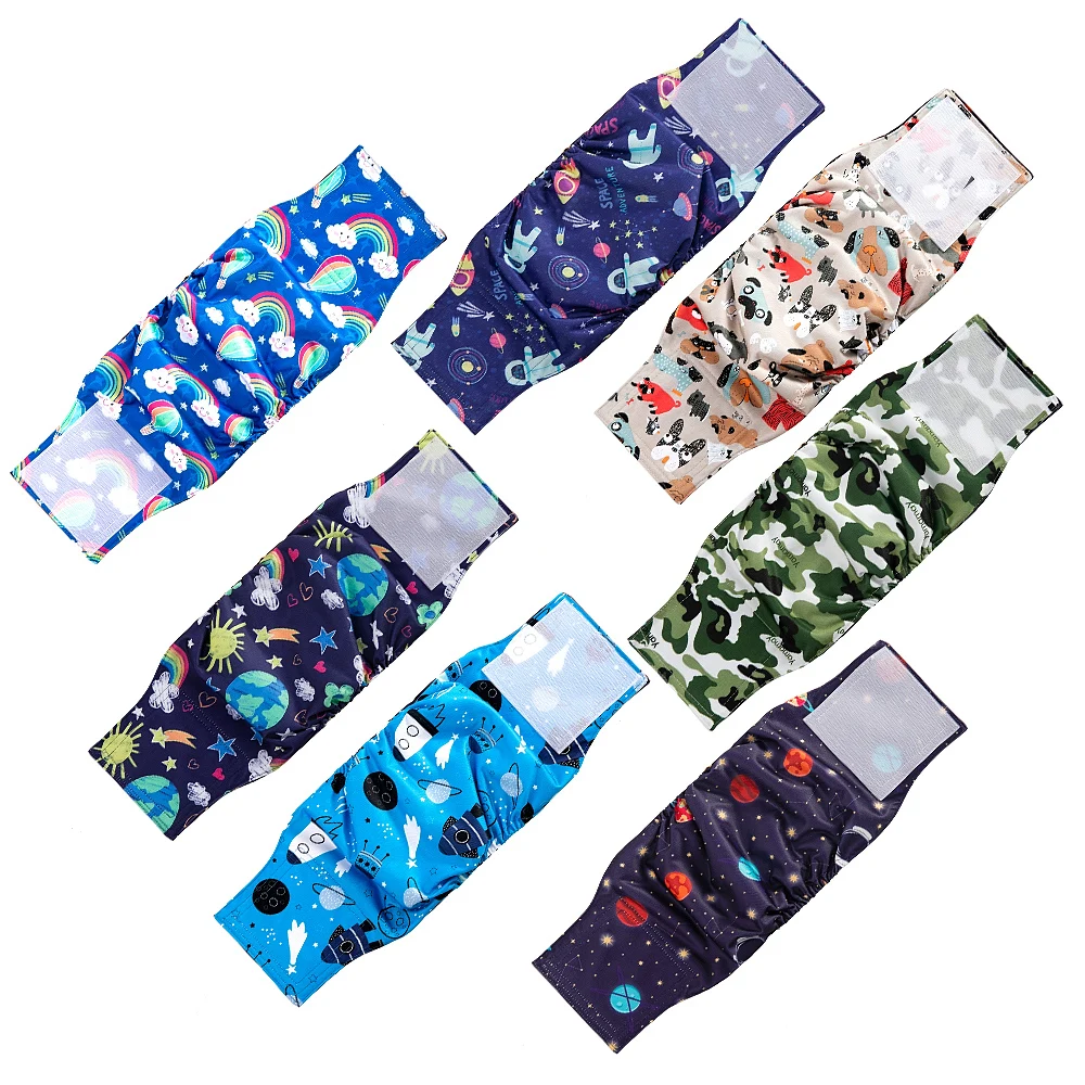 Custom Prints Washable Dog Diaper Reusable Male Dog Belly Band manufacture