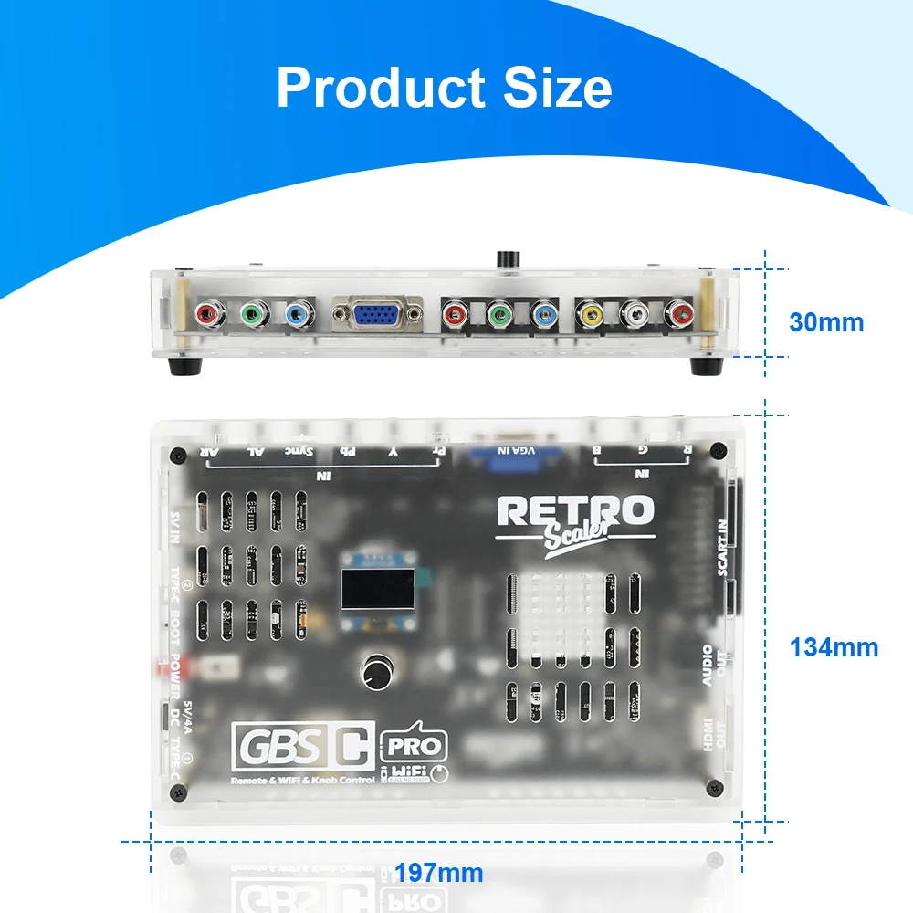 レトロスケーラー GBSC Pro Scart RGBS YPbPr VGA コンポジット(AV) SV