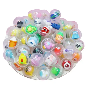 Mini 32mm 45mm Plastic Clear Round Capsules Surprise Ball Toys For Vending Machine