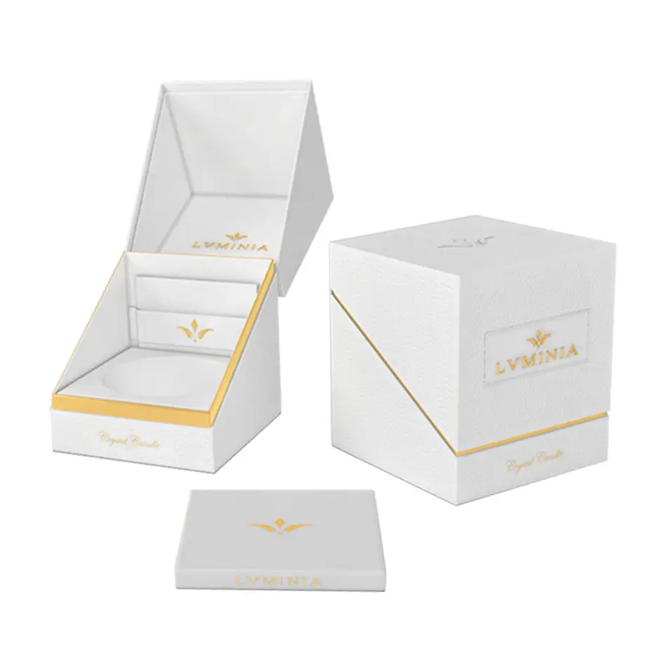 Wholesale Custom Luxury Personalized Cardboard Black Gift Jars Candle Packaging Boxes For Candles