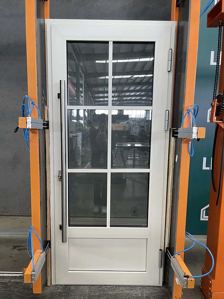 USA standard exterior aluminum thermal break casement door french glass door swing glass door factory