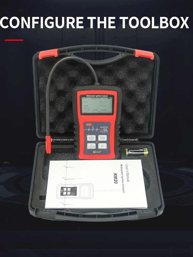 Kzyee Km20 Multisystem Ignition Analyzer Tester Measure Spark Volt
