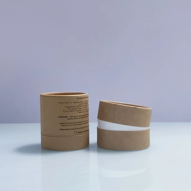 Custom Kraft Cardboard Push Up Gift Paper Tube For Cosmetics Packaging And Wax Paper Bottle Packing