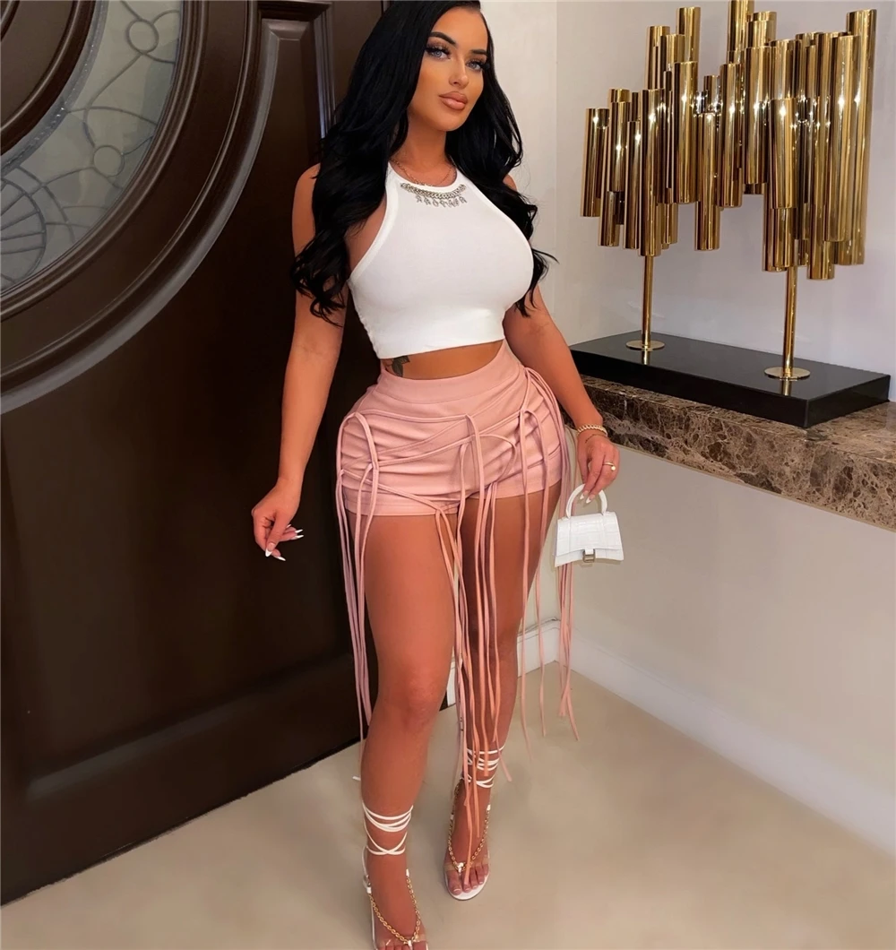 Tassel Fringe Shorts With New 2022 Pu 
