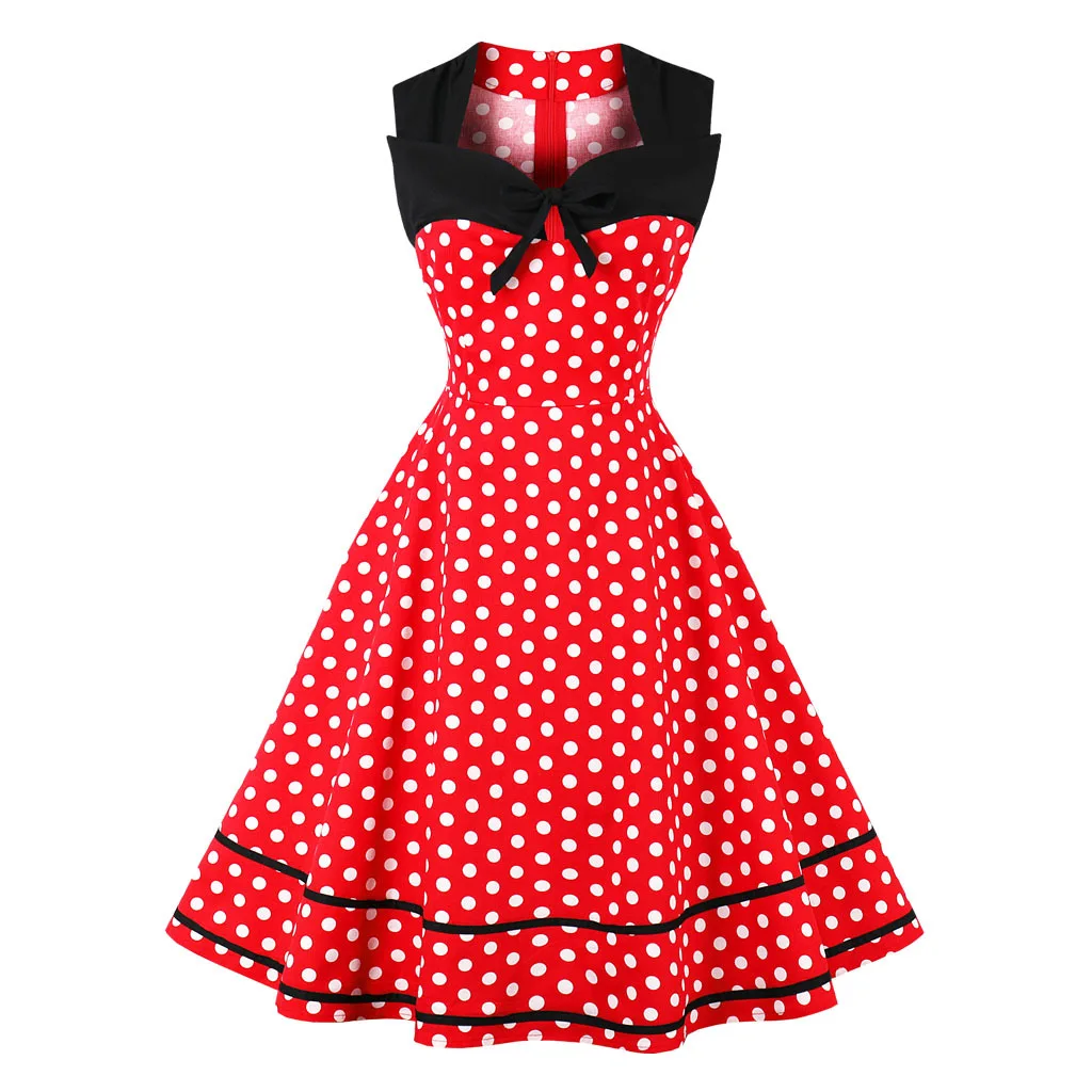 50’s 60’s Vintage dress Women's Audrey Hepburn Vintage 1950s Retro Rockabilly Prom