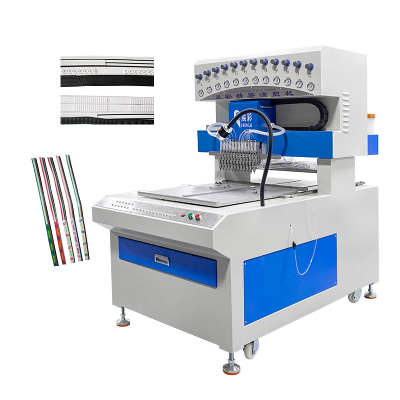 Extended Customized Model 12 Colors Dispensing Machine PVC Silicone Label Machine