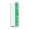 Coque blanche avec doublure verte