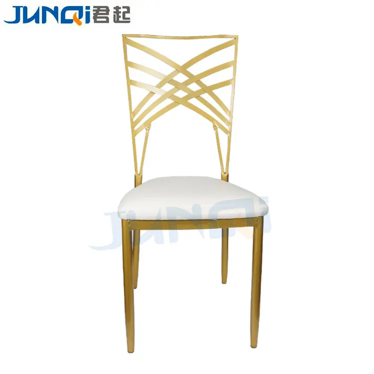 gold cross back chairs