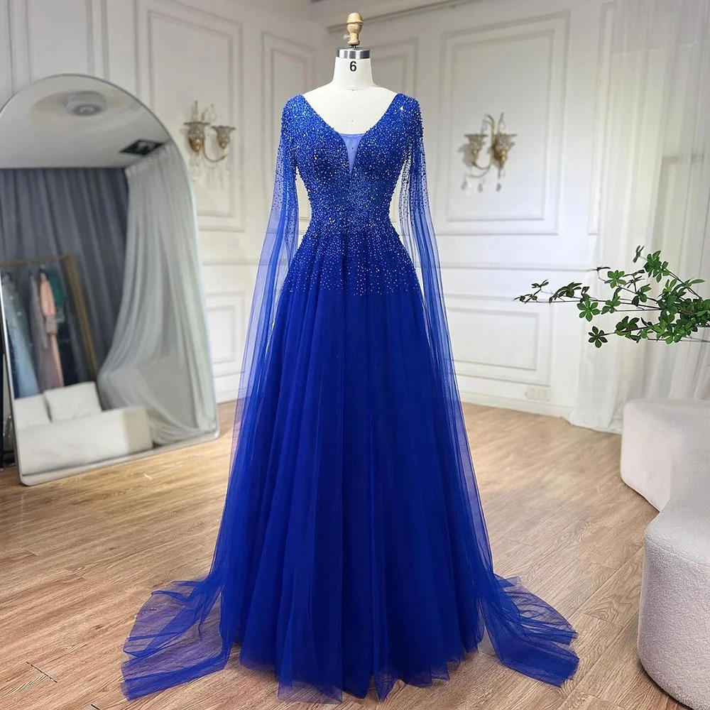 green emerald velvet dress Serene Hill Blue O-neck Tank Sleeveless Feathers Mermaid Evening Dress   SERENE HILL