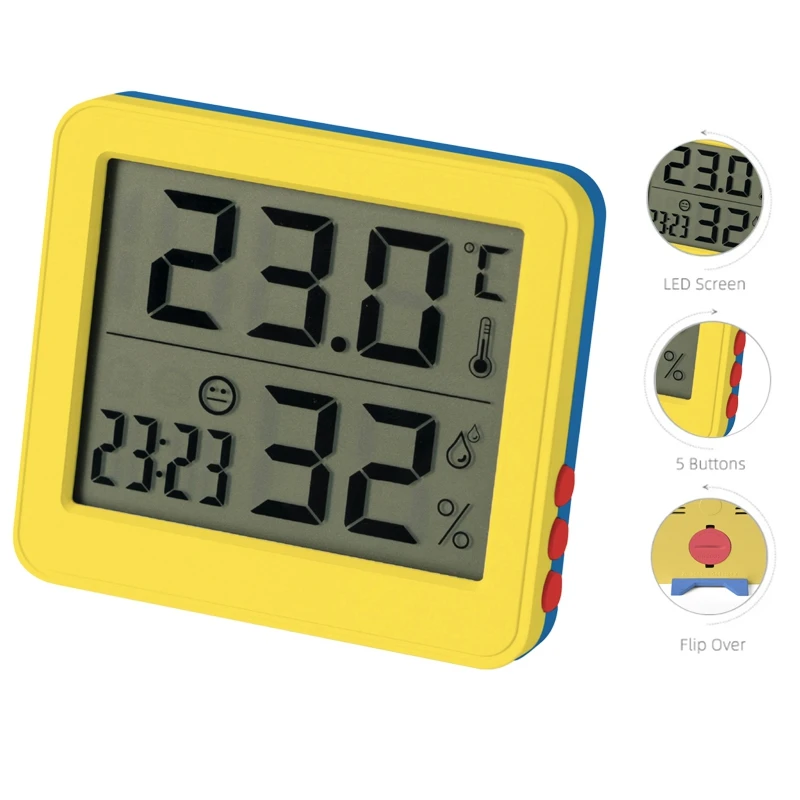 Custom Color Household Thermometer Hygrometer Indoor Baby Room Electronic Temperature Humidity Monitor Digital Thermometer