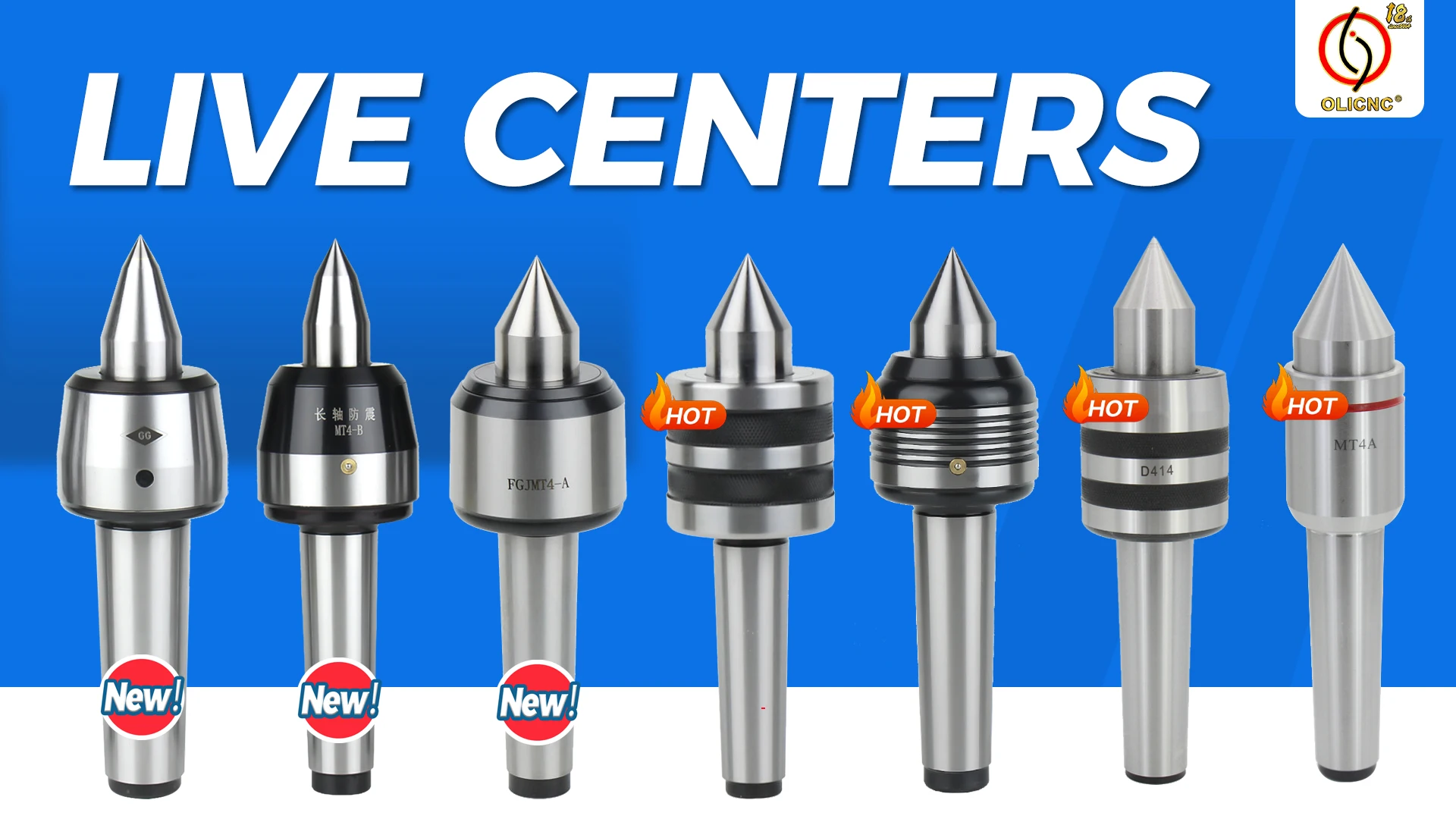 Olicnc Live Center Mt4 Mt5 Medium Duty High Precision Live Centers For Cnc Rotary Live Center