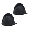 Black oven gloves
