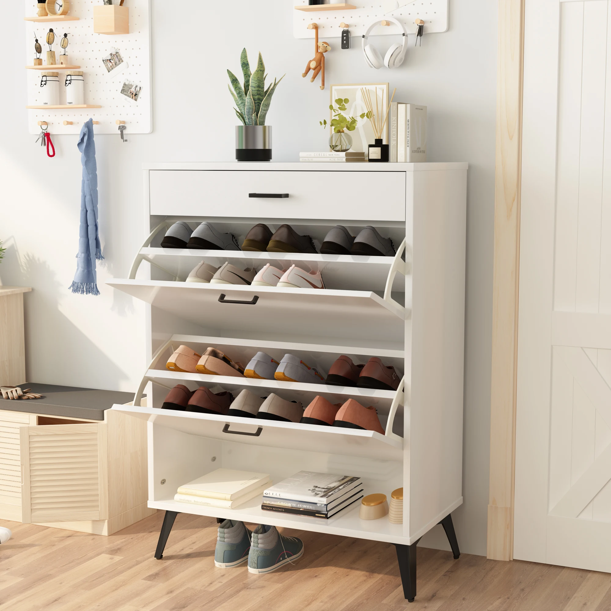 Custom Rack Shoe Zapatero - Stackable Living Room Furniture
