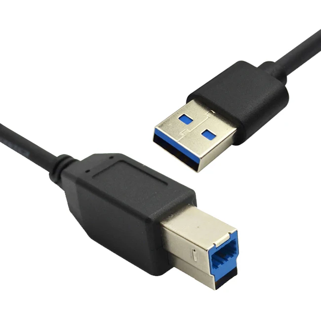 Customized Length USB 3.0 Type B Printer Cable Super Speed Gbps USB a to USB B Cable for Printer
