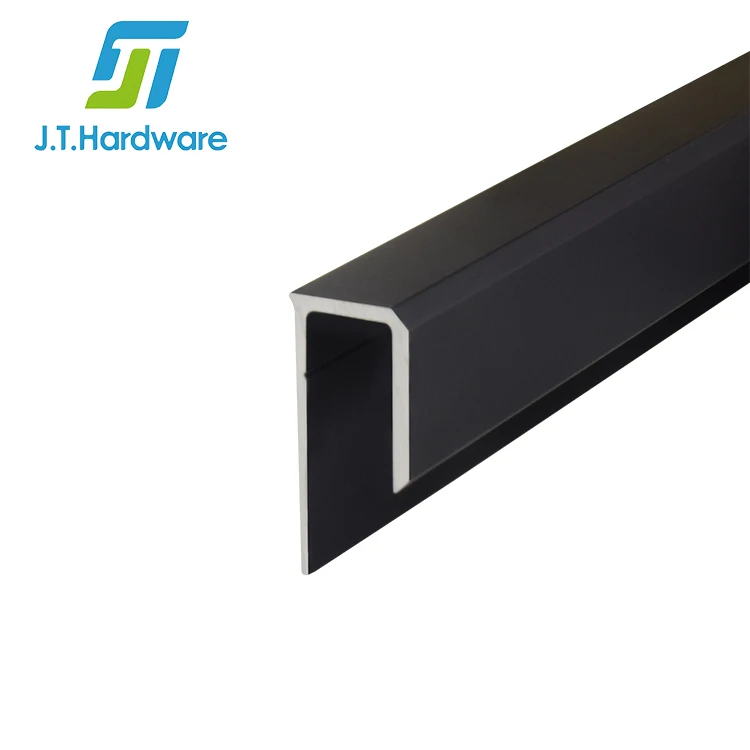 Brixwell DV746A-CCP18 Satin Anodized 1/4" Aluminum U-Channel - 18" Stock Length