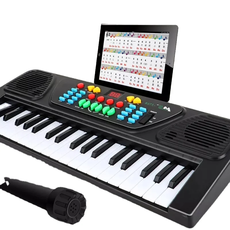 Piano De Poche Portable Pour Enfants – Jouet éducatif Musical Avec Touches Lumineuses, Piles AAA | Pour Filles Et Garçons à Partir De 6 Mois - 8