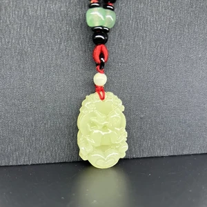Natural Nephrite Twelve Chinese Horoscope Jade Necklace Guardian Pendant Fashion Accessory