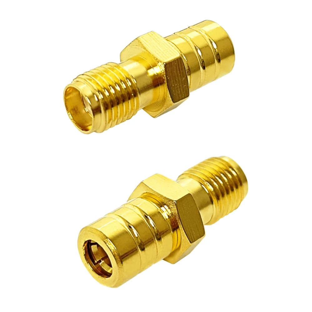 Wholesale Gold Plated 50 Ohm Brass Material SMA Female to SMB Male Straight Rf Coaxial Converter Connecter Adapter
