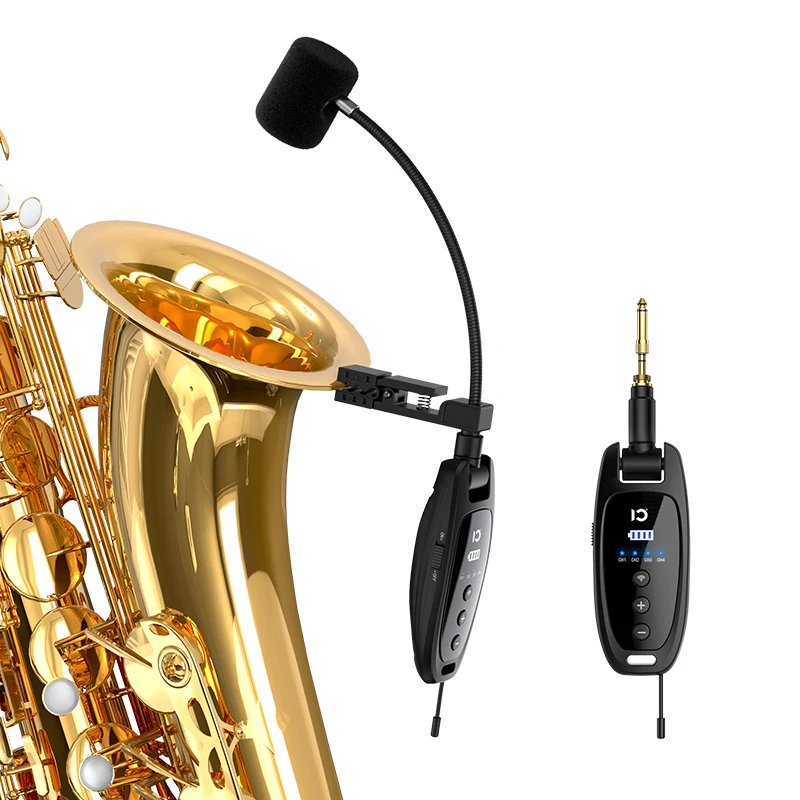 Shidu Uhf Wireless Saxophone Microphone For Instrument For Speaker