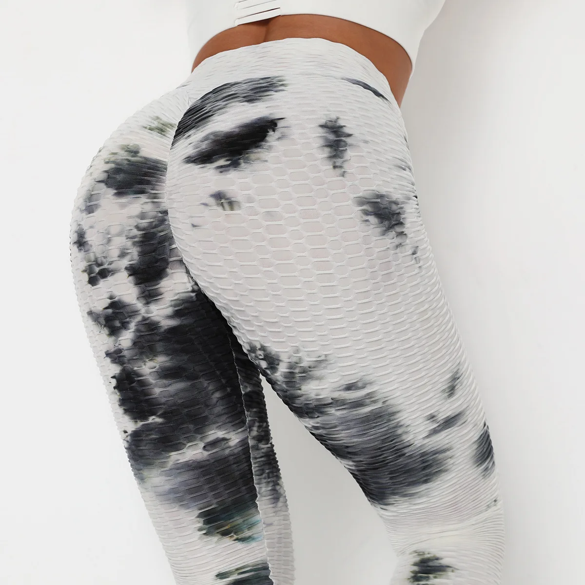 bubble textured leggings