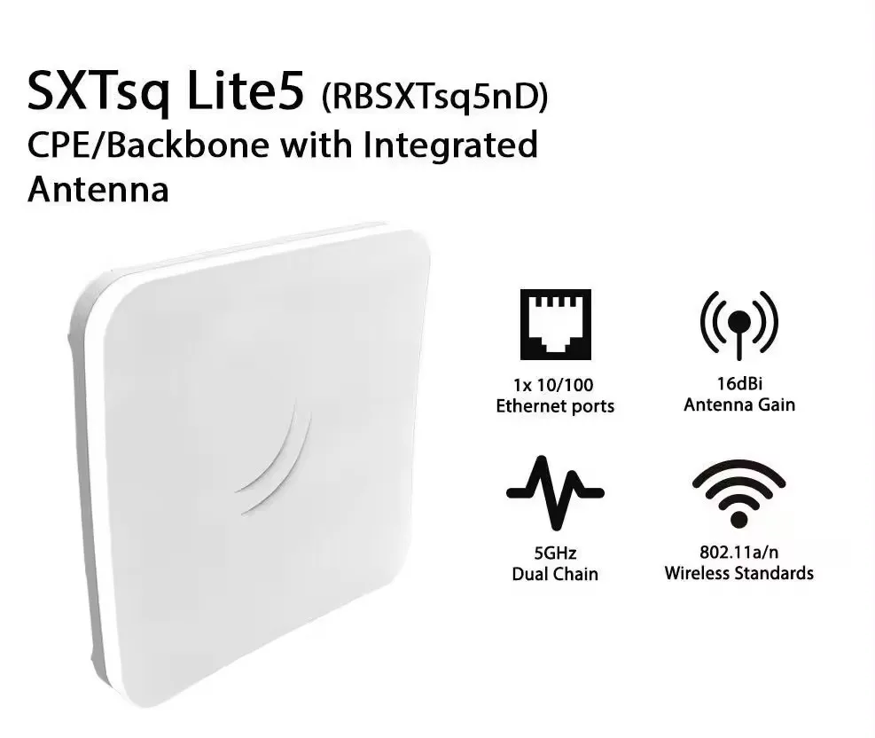 Mikrotik Hap Lite Sxtsq Lite5 Rbsxtsq5nd Outdoor Cpe Wireless Bridge ...