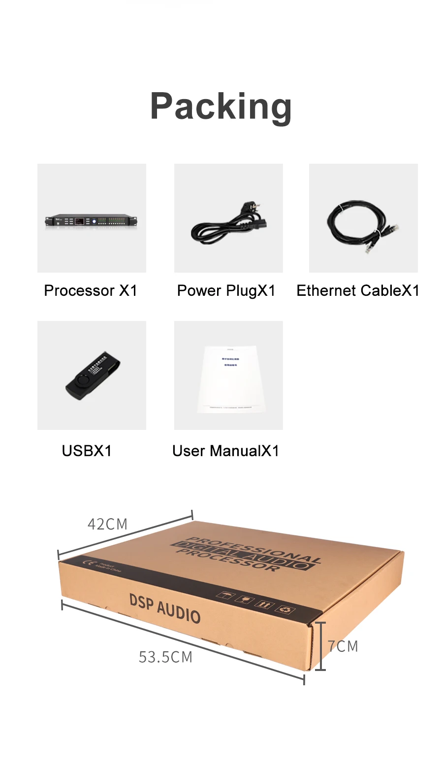 Profissional De Audio Dsp Digital Speaker Processor Loudspeaker Management System