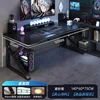 matte black-140 cm-ergonomic desktop