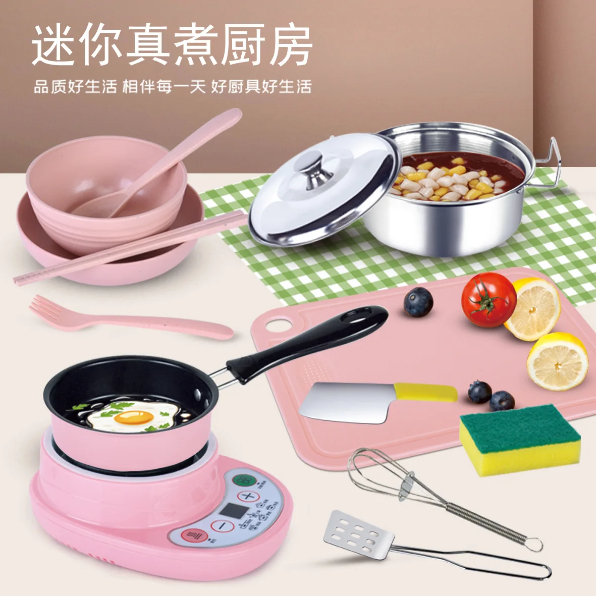 Детская миниатюрная кухонная утварь, полный набор игрушек для приготовления пищи, ролевой кухонный игрушечный набор для детей, подарок на день рождения