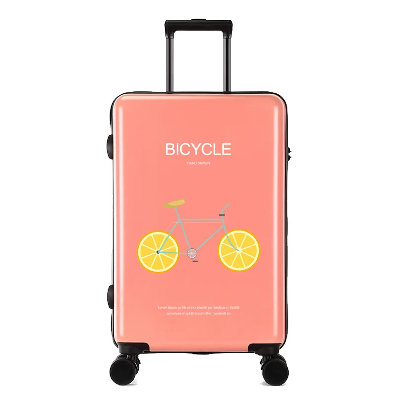 Diy uv printed trolley cartoon cabin travel luggage