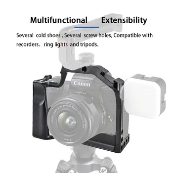 Universal Aluminum Alloy Protect Camera Cage Mini Tripod Protective Small Rig Camera Cage for Cctv Cameras sony canon A7R4 A7M detail image