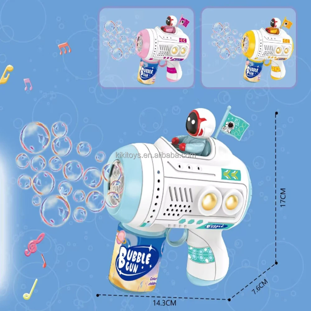 KK Unisex 8-Hole Automatic Bubble Gun Soap Luxury Blue Summer Outdoor Toy Electric Kid's Bubble Maker Hot Sale Wholesale