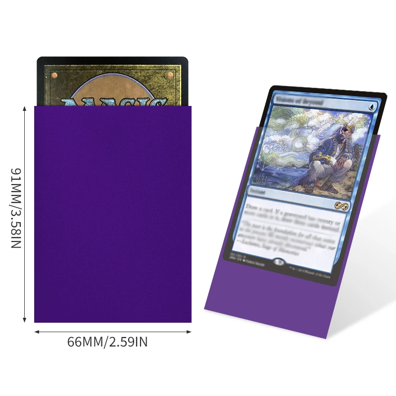 Premium Sand Solid Color Game Matte Card Sleeves Deck Card Protectors Penny  Clear Inner Sleeves
