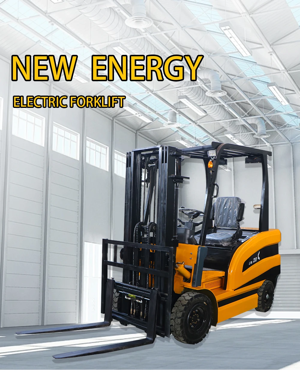 Best selling customizable portable electric lithium forklift 2500kg 2.5ton 3-5m with cabin driving with high quality motor details