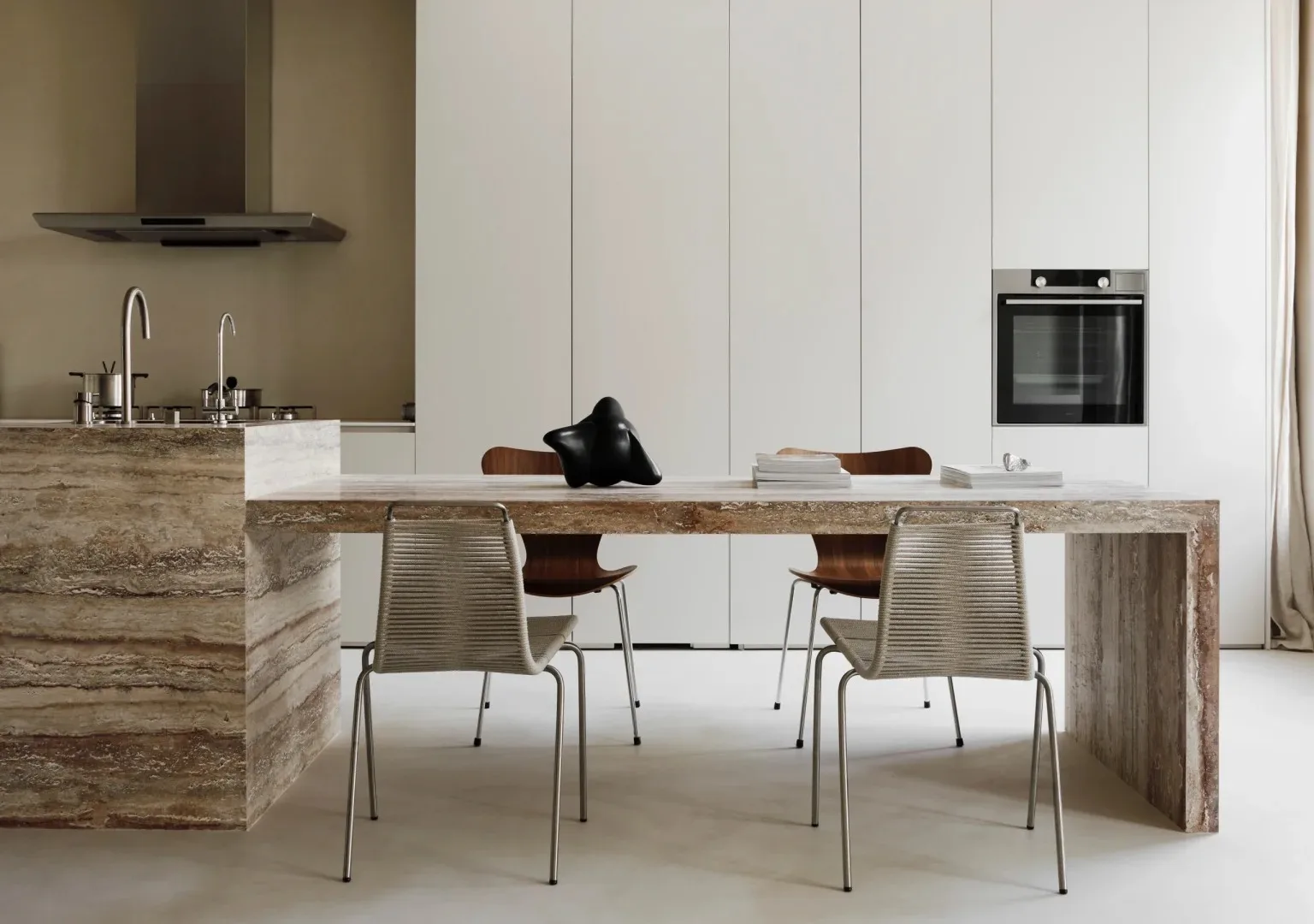 product modern silver grey travertine countertop natural kitchen island vanity tops and table tops 1 year warranty natural material-2