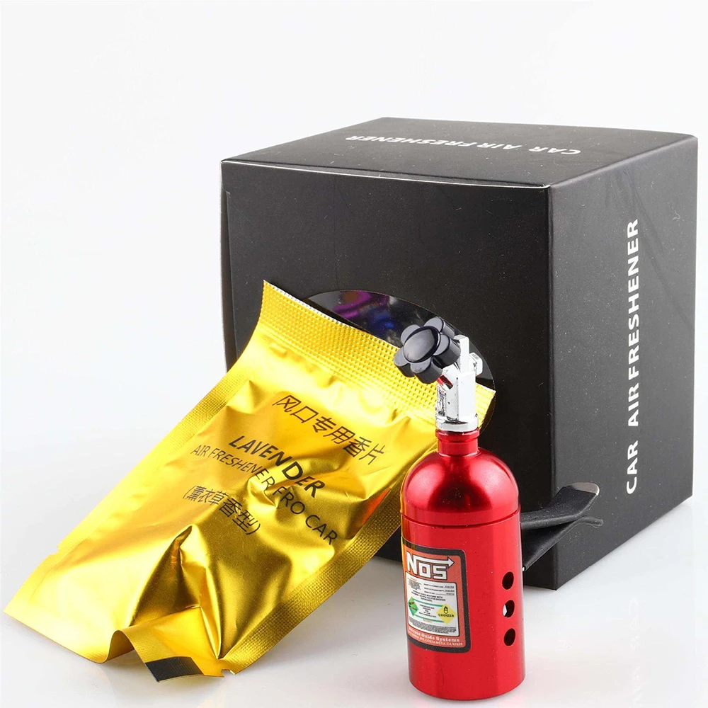 Nos Bottle Turbocharger Car Perfume Air Freshener Smell Styling