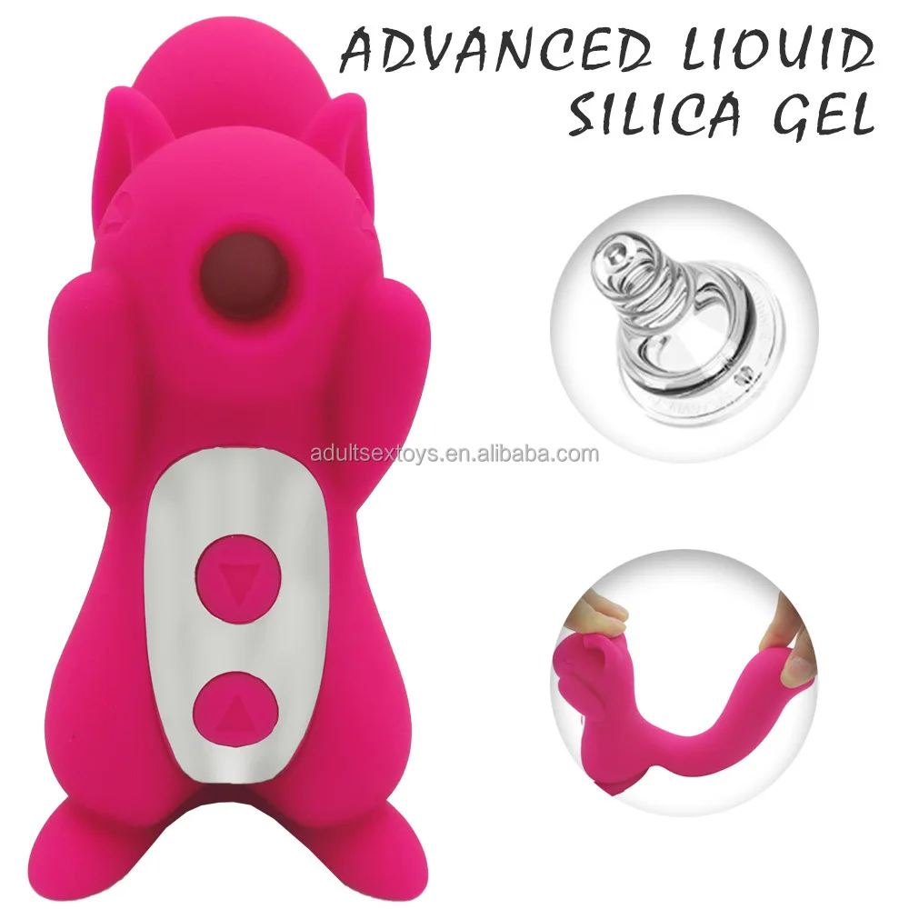 Rechargeable Squirrel Shape Clit Sucking Vibrator Sex Toy Women Nipple  Stimulator Clit Sucker Female Squirrel Vibrator