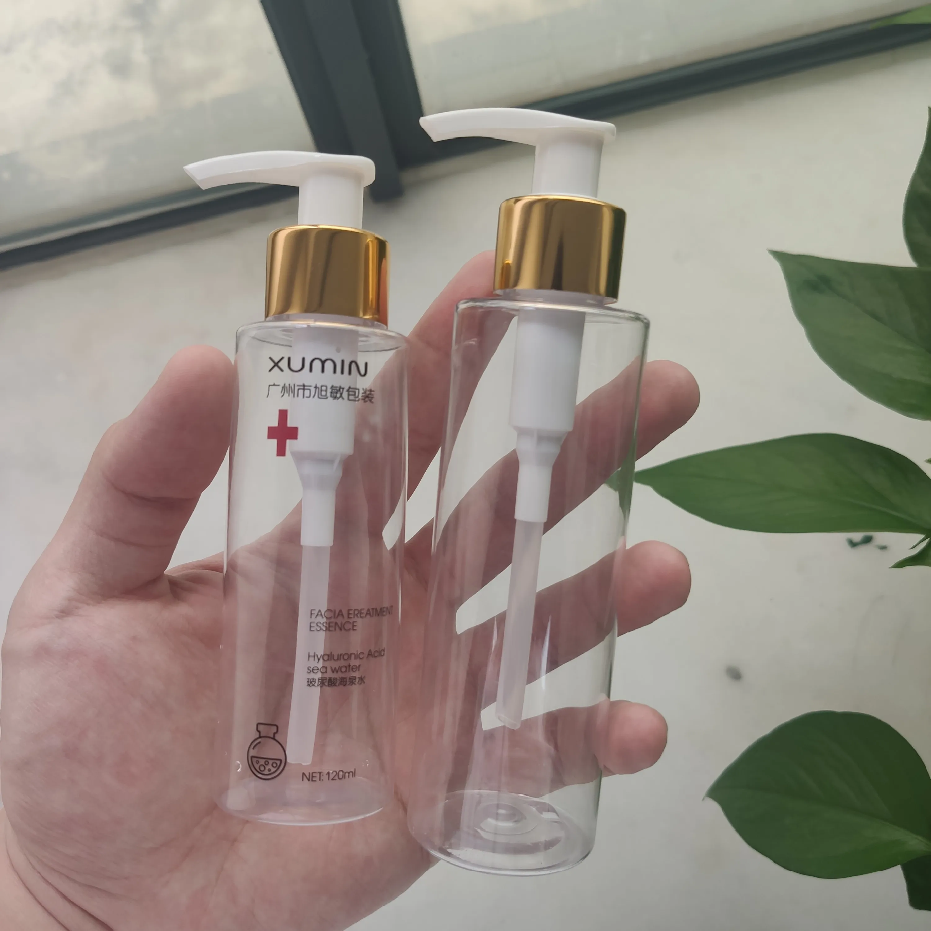 Pet Plastic Bottles 100ml 120ML 150ML 200ML 250ML Lotion Pump Bottle for Cosmetic Packaging