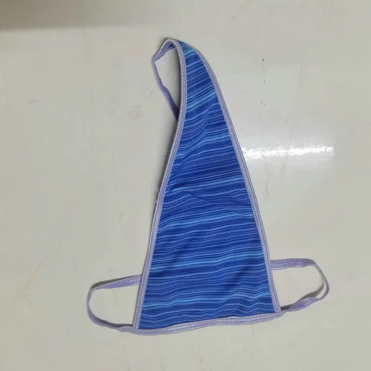 0.1 Dollars Model CG039 Different Size Stock Ready Women's Female Thongs and G String Underwear With Blue Color