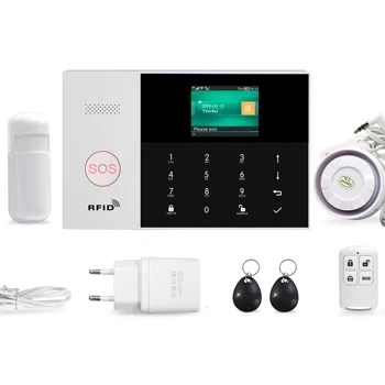 PGST PG-105 4G GSM WiFi Tuya Alarm System Wireless 433MHz Smart Home Burglar Security Alarm Kit SmartLife App Remote PIR Sensor