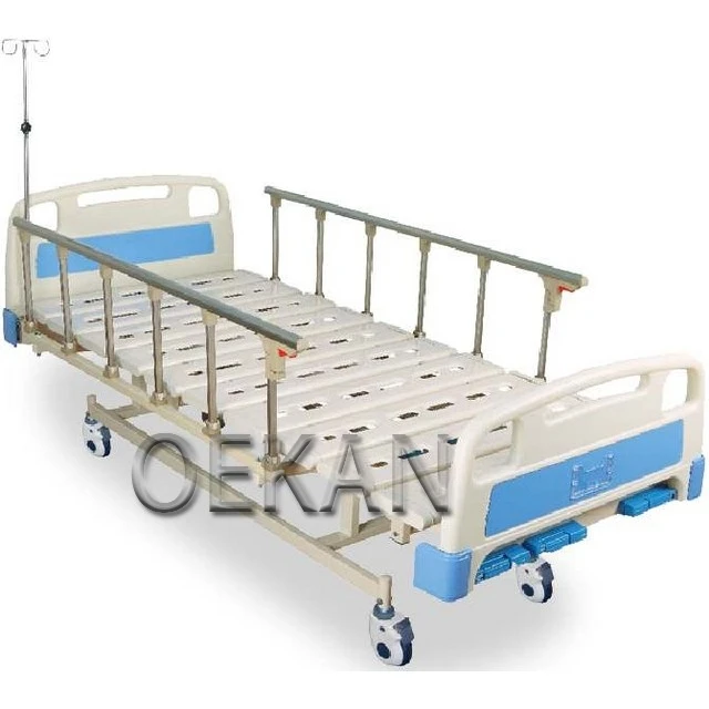 Больничная передвижная экстренная кровать для пациента из АБС-пластика медицинская Одиночная кровать для ухода за пациентами с IV полюсом