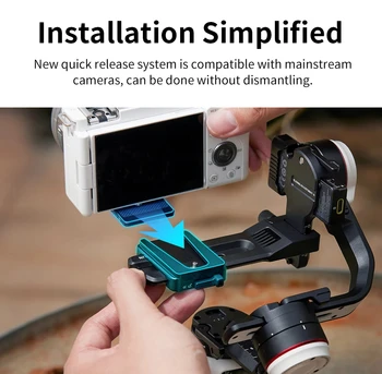ZHIYUN Crane M3S Camera Handheld Stabilizer Gimbal 3 Axis Shutter Control Fill Light for Mirrorless Camera detail image