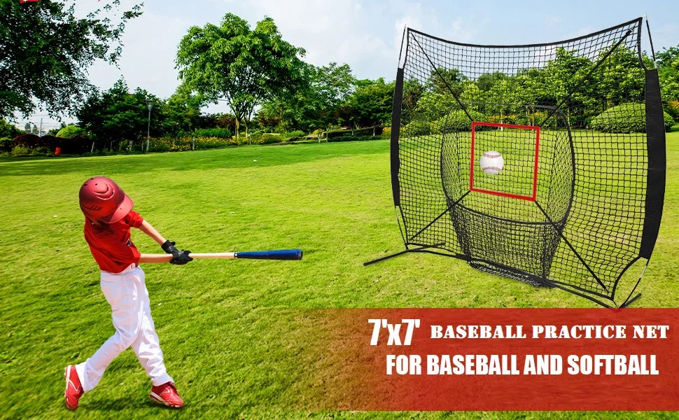 Portable Ball Collection Practice Training Net Pocket Softball Practice Hitting Pitching Batting Quality Baseball Net supplier