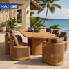 Juego de comedor exterior para villa de resort