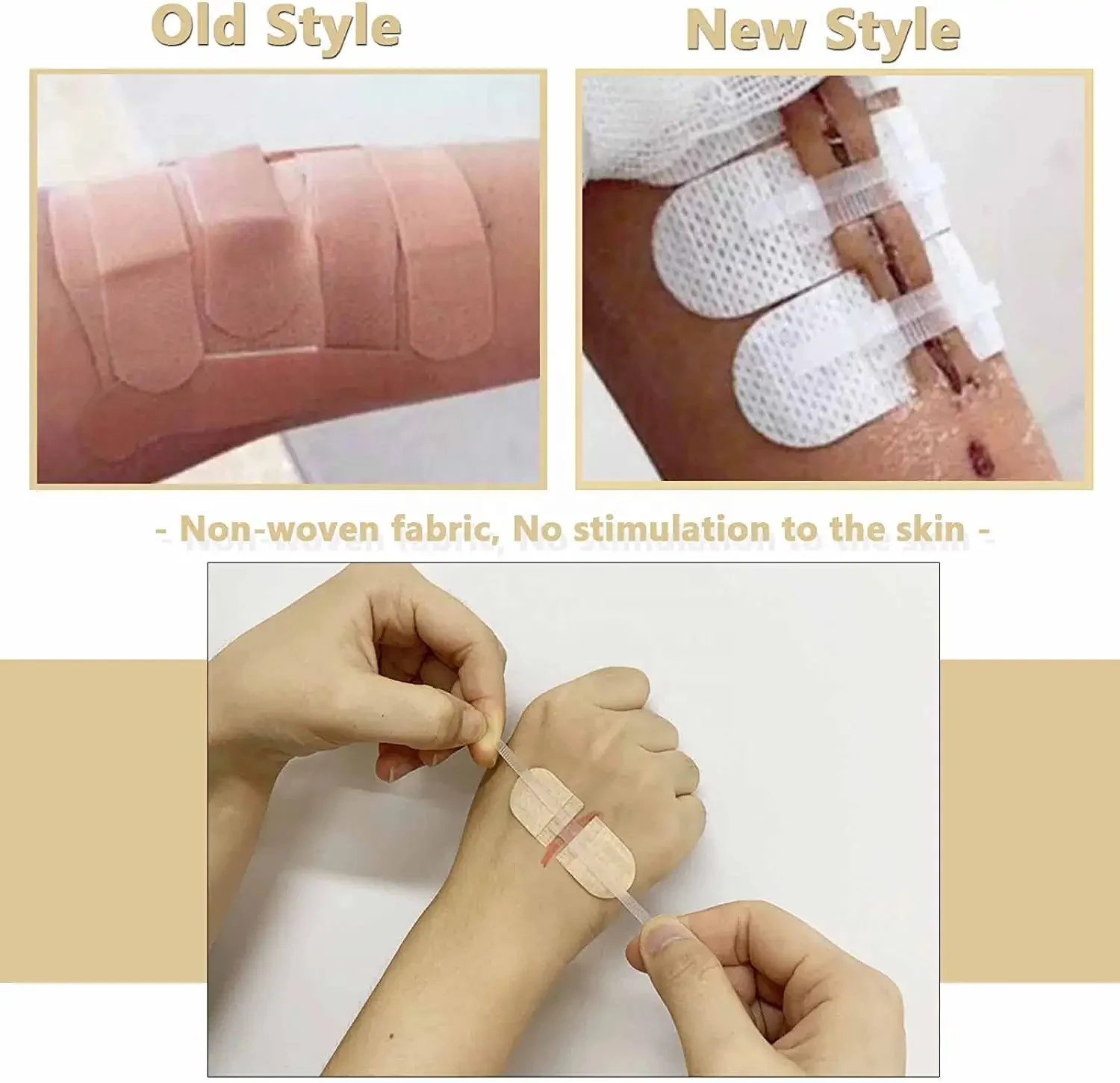 Hemostatic Adhesive Zip Tie Wound Closure Zip Stitches Medical Bandage